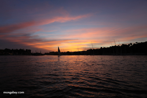 Sunset over the Nile